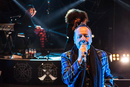Michael and Paolo Nutini wearing Italian National Tartan at Dressed to Kilt in New York