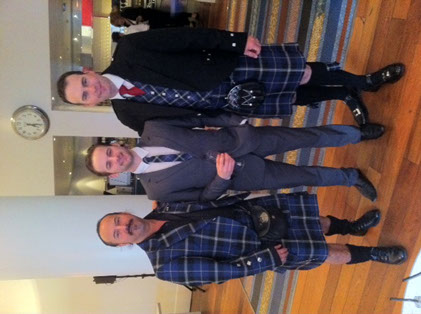 Mike lemetti, Gianni Lemetti and Logan Smith of Horwood and Shaw pictured at the launch of Antonio Carluccios new book in London Sepember 2012